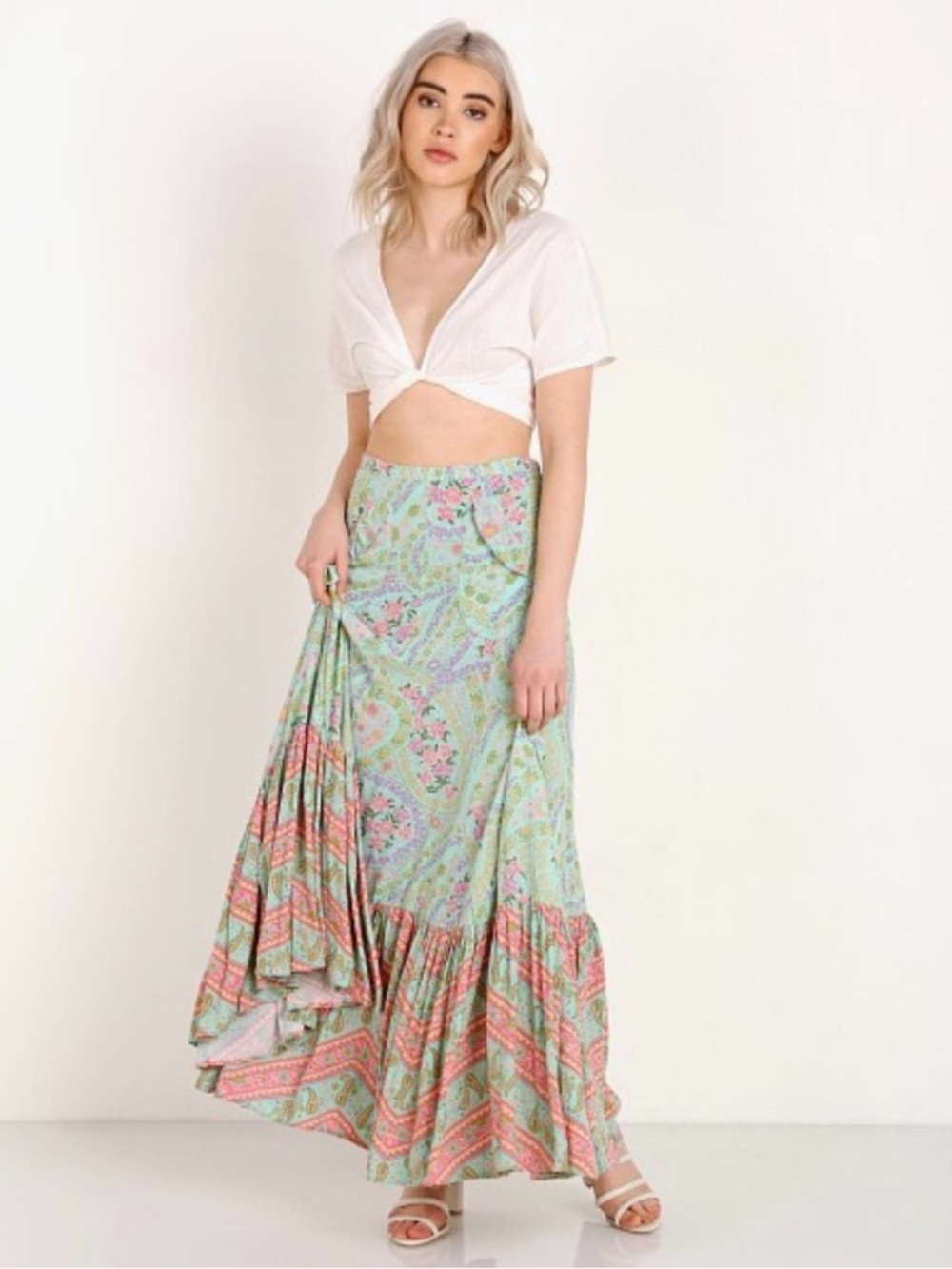 Spell & The Gypsy Collective NWOT City Lights Maxi Skirt